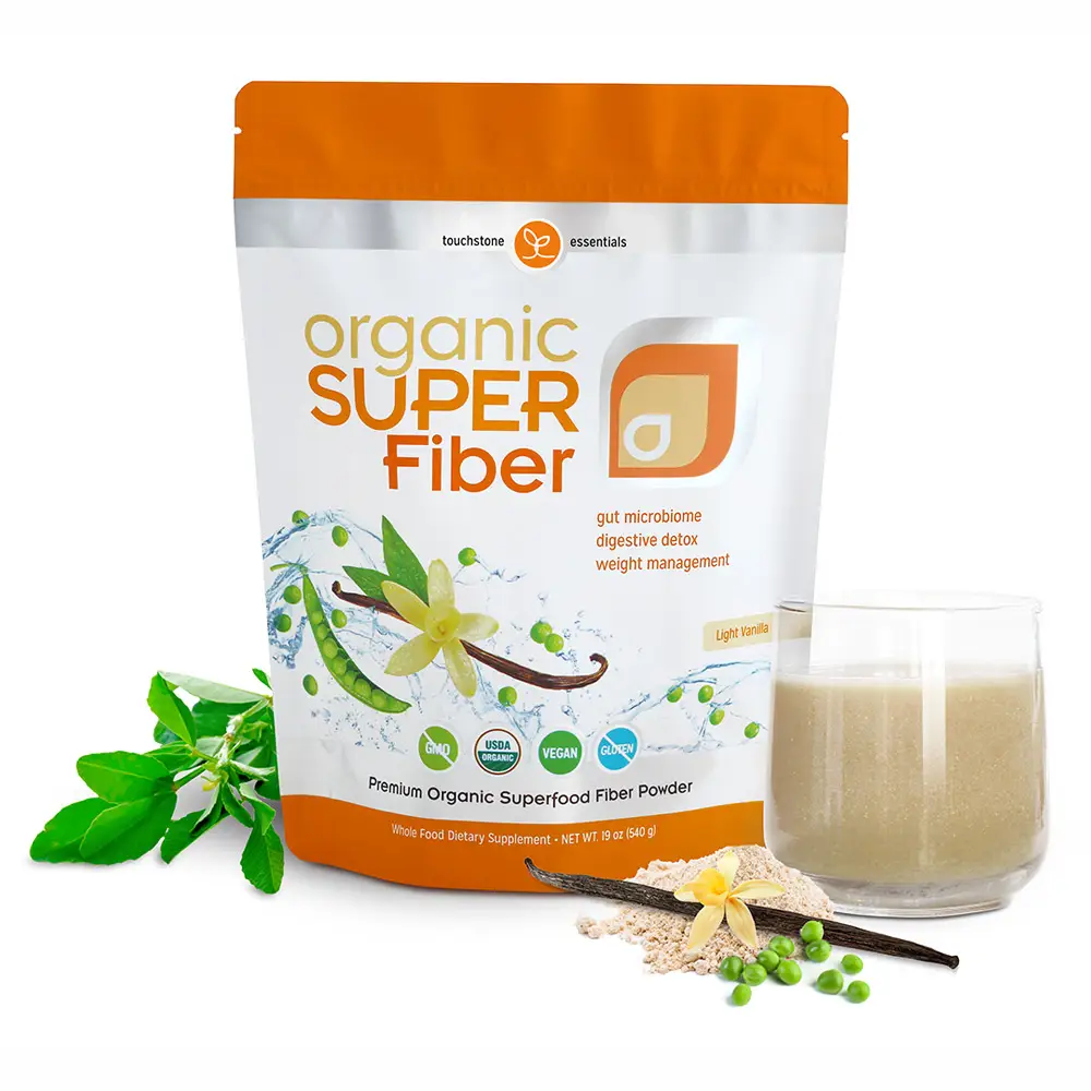 How does Organic Super Fiber support digestive health?